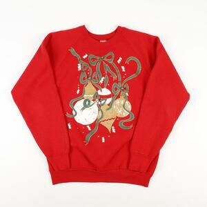 Vintage Fruit of the Loom USA Christmas Bells Sweatshirt Womens L Grandmacore